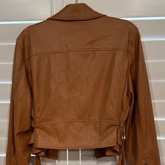 Bagatelle Brown Leather Jacket - Picture 6 of 7